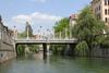 Ljubljanica ima številne - stare in nove - mostove. Čevljarski most (Foto: Robert Bogataj)