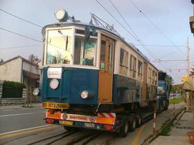 Il Tram di Opicina brez koles!