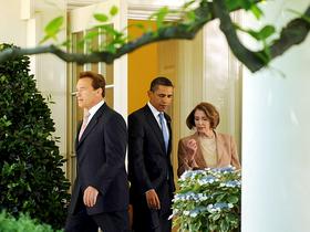 Arnold Schwarzenegger in Barack Obama