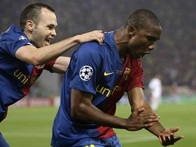 Andres Iniesta, Samuel Eto'o