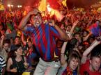 Slavje navijačev v Barceloni.