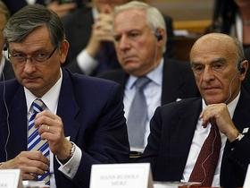 Danilo Türk in Hans-Rudolf Merz, švicarski predsednik