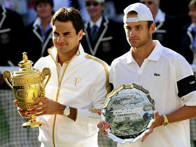 Roger Federer in Andy Roddick