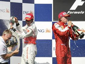 Lewis Hamilton in Kimi Räikkönen