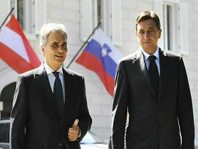 Wener Faymann in Borut Pahor