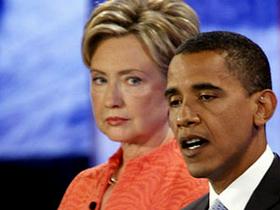 Hillary Clinton in Barack Obama