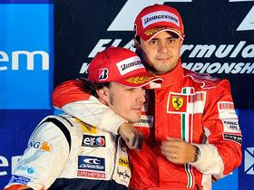Fernando Alonso in Felipe Massa