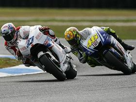 Casey Stoner in Valentino Rossi