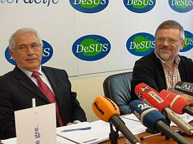Nekdanja poslanca DeSUS-a Franc Žnidaršič in Vili Rezman