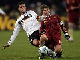 Michael Ballack in Andrej Aršavin