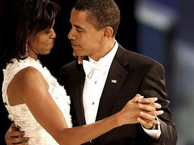 Michelle in Barack Obama