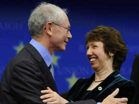 Herman Van Rompuy in Catherine Ahshton