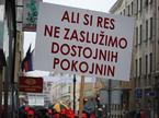 Protest delavcev, Ljubljana