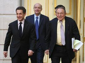 Nicolas Sarkozy, Alain Juppé in Michel Rocard
