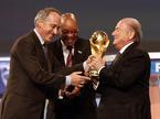 Giancarlo Abete, Jacob Zuma in Sepp Blatter