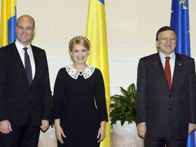 Reinfeldt, Timošenko in Barroso