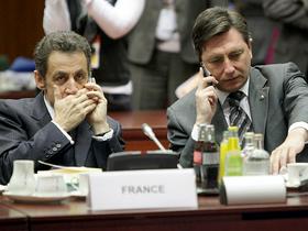 Nicolas Sarkozy in Borut Pahor