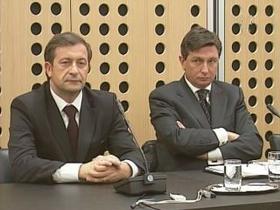 Karl Erjavec in Borut Pahor