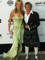 Rod Stewart in Penny Lancaster
