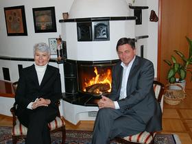Jadranka Kosor in Borut Pahor
