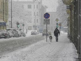 Sneženje v Ljubljani