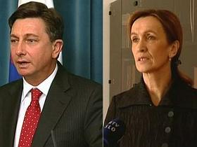 Borut Pahor in Barbara Brezigar