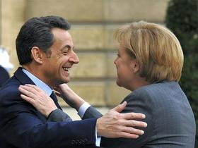 Nicolas Sarkozy in Anegla Merkel