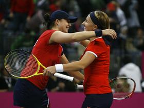 Ruski tenisačici Svetlana Kuznecova in Alisa Klejbanova