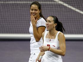 Srbski tenisačici Ana Ivanović in Jelena Janković