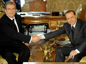 Sali Berisha in Silvio Berlusconi