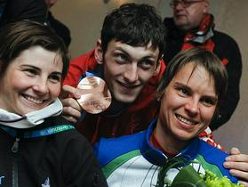 Andreja Mali, Jakov Fak in Teja Gregorin