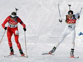 Vincent Defrasne in Ole Einar Björndalen