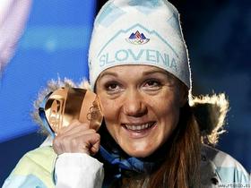 Petra Majdič z bronom Petra Majdič z bronom