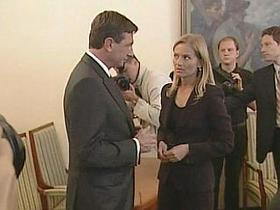 Borut Pahor in Katarina Kresal