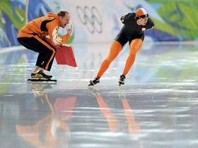 Sven Kramer in Gerard Kemkers