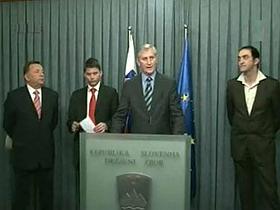 Anton Urh, Dejan Levanič, Ljubo Germič in Vito Rožej