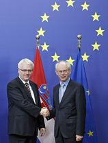 Ivo Josipović in Hermann Van Rompuy