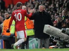 Wayne Rooney in Alex Ferguson