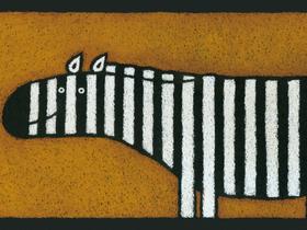 zebra - ilustracija avtorice Lila Prap