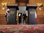 Nicolas Sarkozy in Gordon Brown