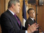 Nicolas Sarkozy in Gordon Brown