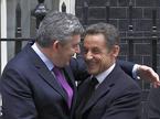 Nicolas Sarkozy in Gordon Brown