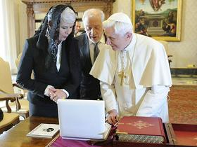 Jadranka Kosor in papež Benedikt XVI.