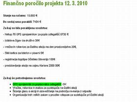 Spletna stran akcije
