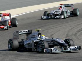 Nico Rosberg in Michael Schumacher