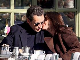 Nicolas Sarkozy in Carla Bruni