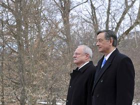 Ivan Gašparovič in Danilo Türk