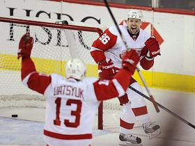 Pavel Dacjuk in Tomas Holmström