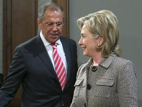 Sergej Lavrov in Hillary Clinton