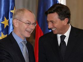 Herman Van Rompuy in Borut Pahor